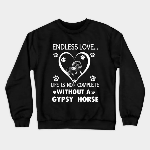 Gypsy Horse Lovers Crewneck Sweatshirt by bienvaem